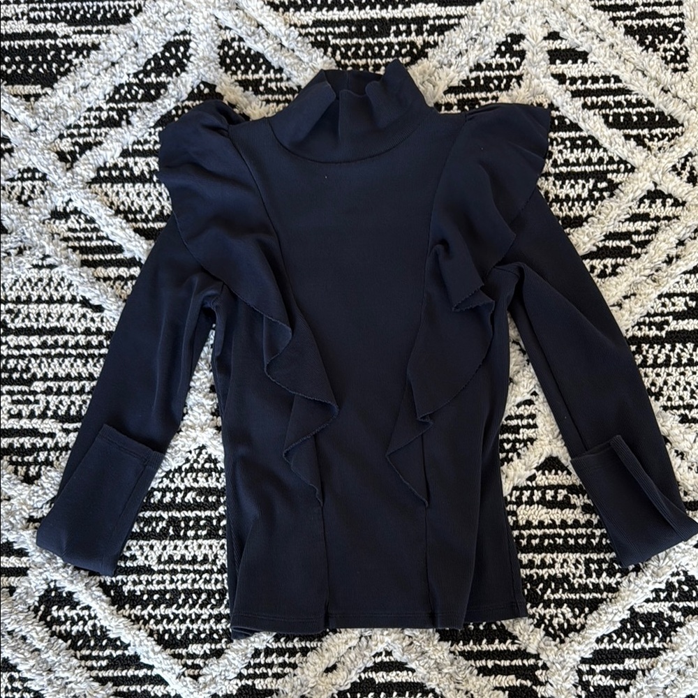 Veronica Beard Navy Turtleneck
